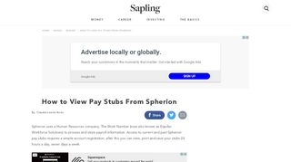 
                            5. How to View Pay Stubs From Spherion | Sapling.com