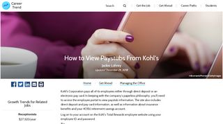 
                            6. How to View Paystubs From Kohl's | Career Trend