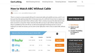 
                            6. How to Watch ABC Without Cable - Cordcutting.com