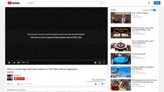 
                            3. How to watch age restricted videos on youtube …