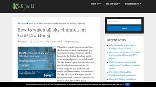 
                            9. How to watch all sky channels on kodi? [2 addons] - Kodiforu