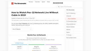 
                            3. How to Watch Pac-12 Network Live Without Cable in 2019 ...
