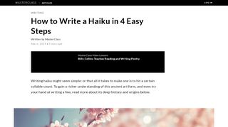 
                            6. How to Write a Haiku in 4 Easy Steps - 2019 - …