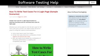 
                            7. How to Write Test Cases For a Login Page (Sample Scenarios)