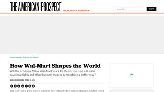 
                            8. How Wal-Mart Shapes the World - The American Prospect