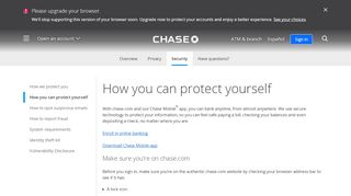 
                            2. How you can protect yourself - Chase.com