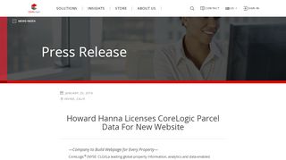 
                            7. Howard Hanna Licenses CoreLogic Parcel Data For New ...