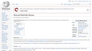 
                            8. Howard Melville Hanna - Wikipedia