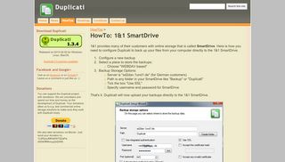 
                            6. HowTo: 1&1 SmartDrive - Duplicati - Google Sites
