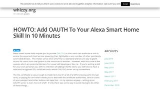 
                            8. HOWTO: Add OAUTH to your Alexa Smart Home skill in 10 ...