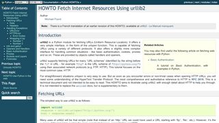 
                            1. HOWTO Fetch Internet Resources Using urllib2 — Python 2.7 ...