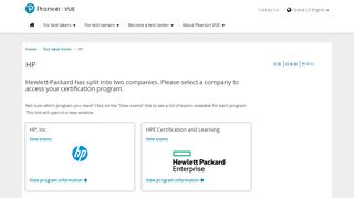 
                            6. HP ExpertOne :: Pearson VUE