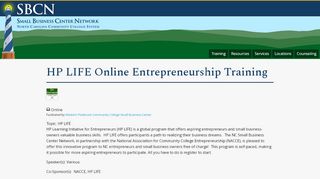 
                            4. HP LIFE Online Entrepreneurship Training