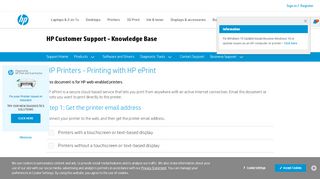 
                            10. HP Printers - Printing with HP ePrint | HP® …