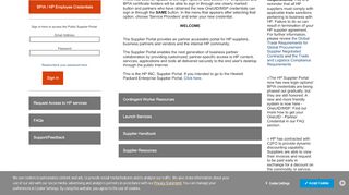 
                            2. HP Supplier Portal - Home