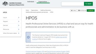 
                            1. HPOS - Australian Government Department of Human Services