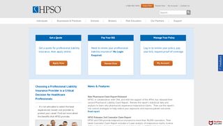 
                            4. HPSO: Malpractice Insurance for Healthcare Providers