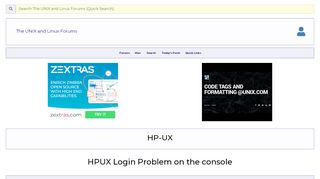 
                            6. HPUX Login Problem on the console - UNIX & Linux …