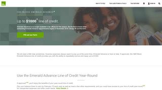 
                            1. H&R Block Emerald Advance® Line of Credit | H&R Block