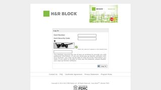 
                            3. H&R Block® Rewards Card - Login