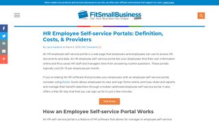 
                            9. HR Employee Self-service Portals: Definition, Costs, & Providers