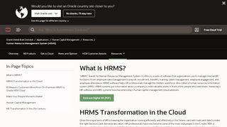 
                            2. HRMS - Human Resource Management System ... - Oracle