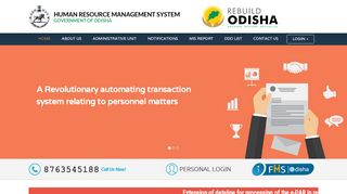 
                            7. Hrms Odisha - About HRMS