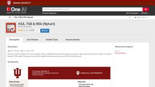 
                            9. HSA, TSB & HRA (Nyhart) | All IU Campuses | One.IU
