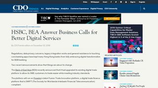 
                            8. HSBC, BEA Answer Business Calls for Better Digital Services ...