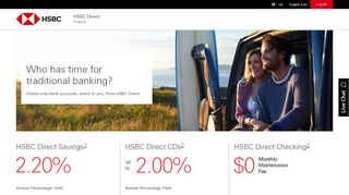 
                            1. HSBC Direct – Checking & Savings