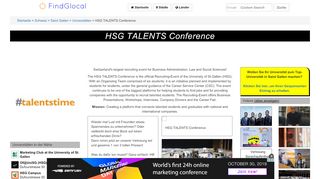 
                            9. HSG TALENTS Conference, Dufourstrasse 50, Saint Gallen (2019)