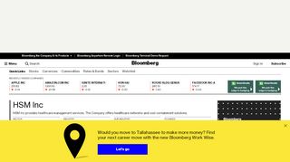 
                            7. HSM Inc - Company Profile and News - Bloomberg Markets