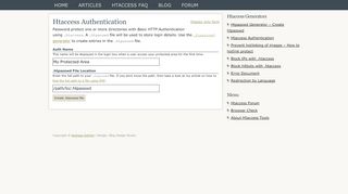 
                            11. Htaccess Authentication - Htaccess Tools