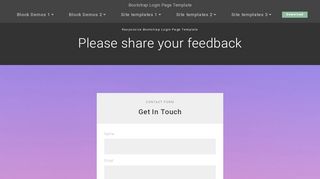 
                            11. HTML Bootstrap Login Page Template - …