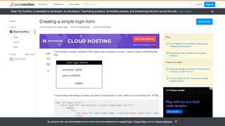 
                            10. html - Creating a simple login form - Stack Overflow