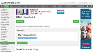 
                            3. HTML JavaScript - W3Schools