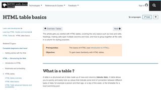 
                            3. HTML table basics - Learn web development | MDN
