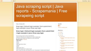 
                            2. htmlunit login example | form submit html - Java scraping ...