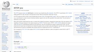 
                            3. HTTP 302 - Wikipedia