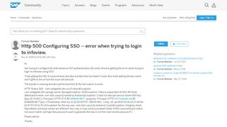 
                            6. Http 500 Configuring SSO -- error when trying to login to infoview ...
