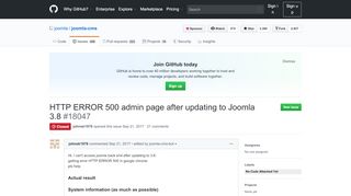 
                            8. HTTP ERROR 500 admin page after updating to …