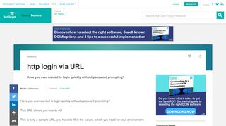 
                            7. http login via URL - searchdomino.techtarget.com