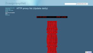 
                            1. HTTP proxy list (Update daily) - freeproxylist - Google Sites