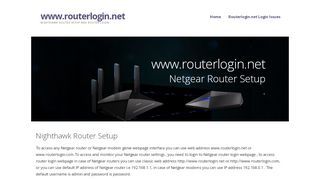 
                            2. http://routerlogin.net login | Nighthawk Router login …