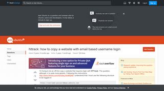 
                            1. httrack: how to copy a website with email based …