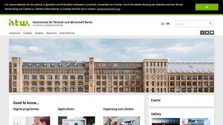 
                            10. HTW Berlin - University of Applied Sciences - studies ...