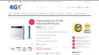 
                            1. Huawei B593 4G LTE CPE Industrial WiFi Router - 4G USB Modem