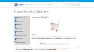 
                            2. Huawei BM625 | Broadband | Help and Support - Globe
