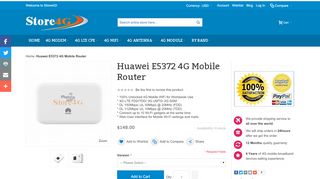 
                            8. Huawei E5372 4G LTE Mobile WiFi CAT4 150Mbps …