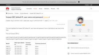
                            4. Huawei ONT default IP,user name and password - Huawei ...